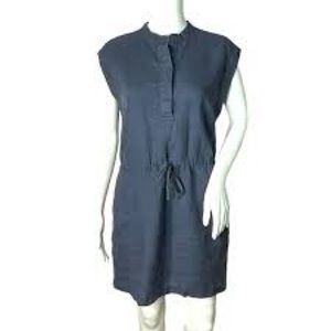 James Peres drawstring linen dress